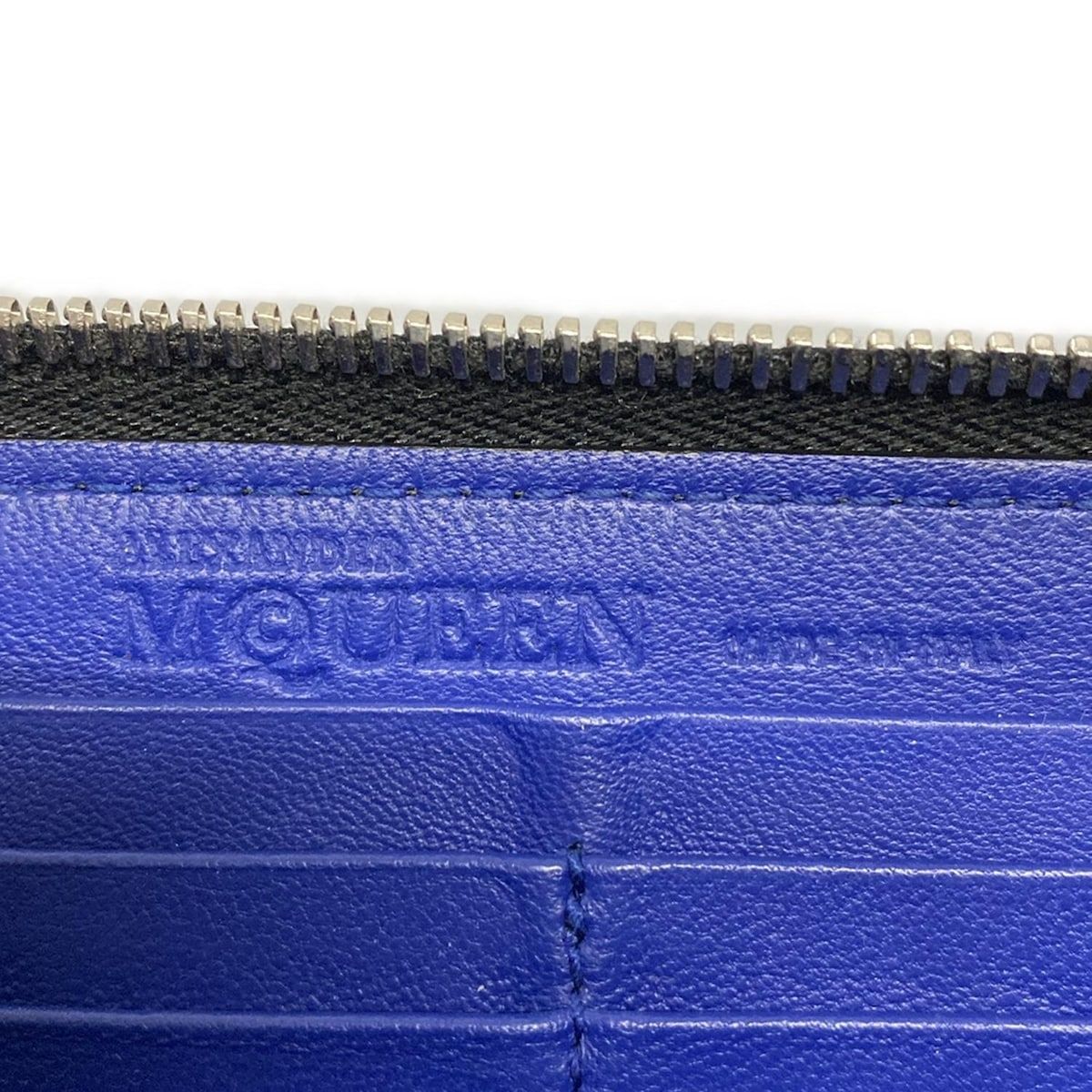 ALEXANDER McQUEEN(アレキサンダーマックイーン) 長財布 - ブルー  