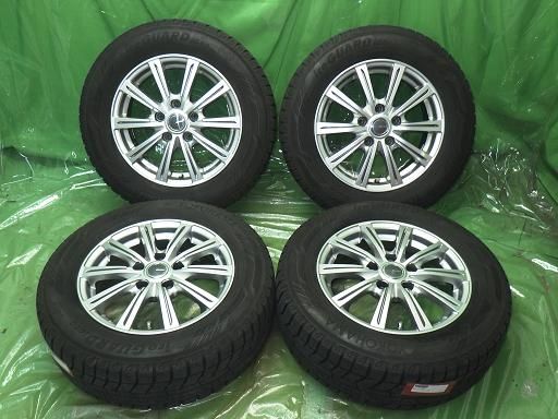 【中古】スタッドレス 18年製 MILLOUS 15インチ ヨコハマ アイスガードiG60
