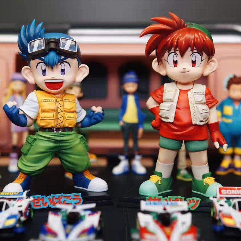 爆走兄弟 レッツu0026ゴー 星馬烈 星馬豪  2体セット フィギュア