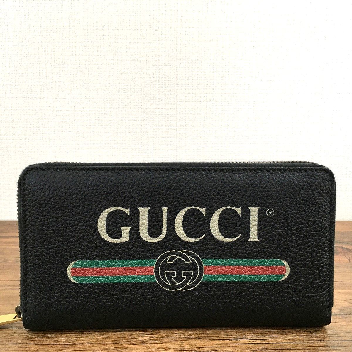 1年保証』 未使用品 GUCCI ラウンドファスナー長財布 496317 266