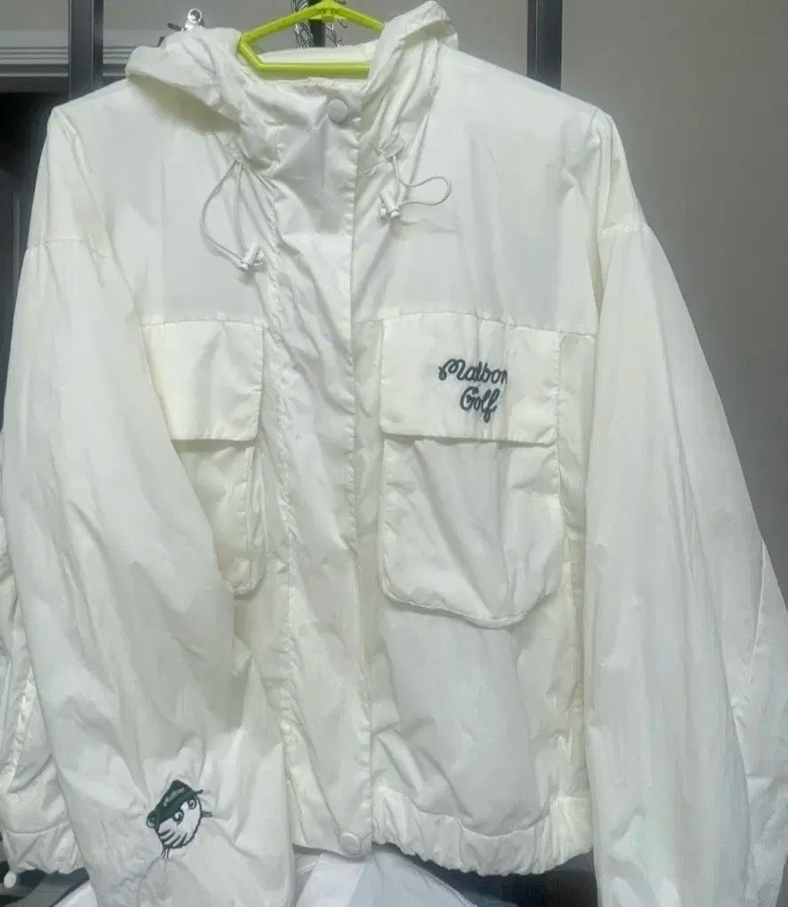 マルボンゴルフ レディース フード ウィンドブレーカー アイボリー