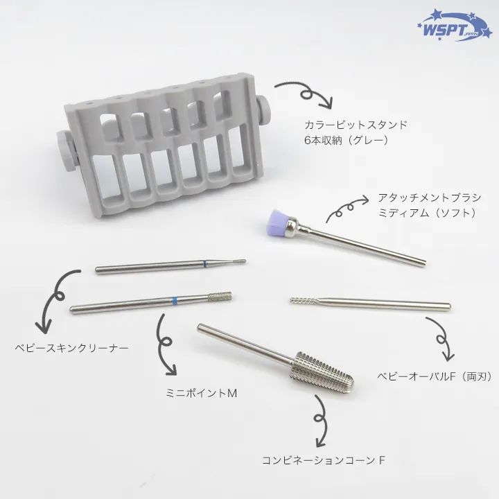 WAKA先生おすすめ 超時短ビットセット 5本 for Foot