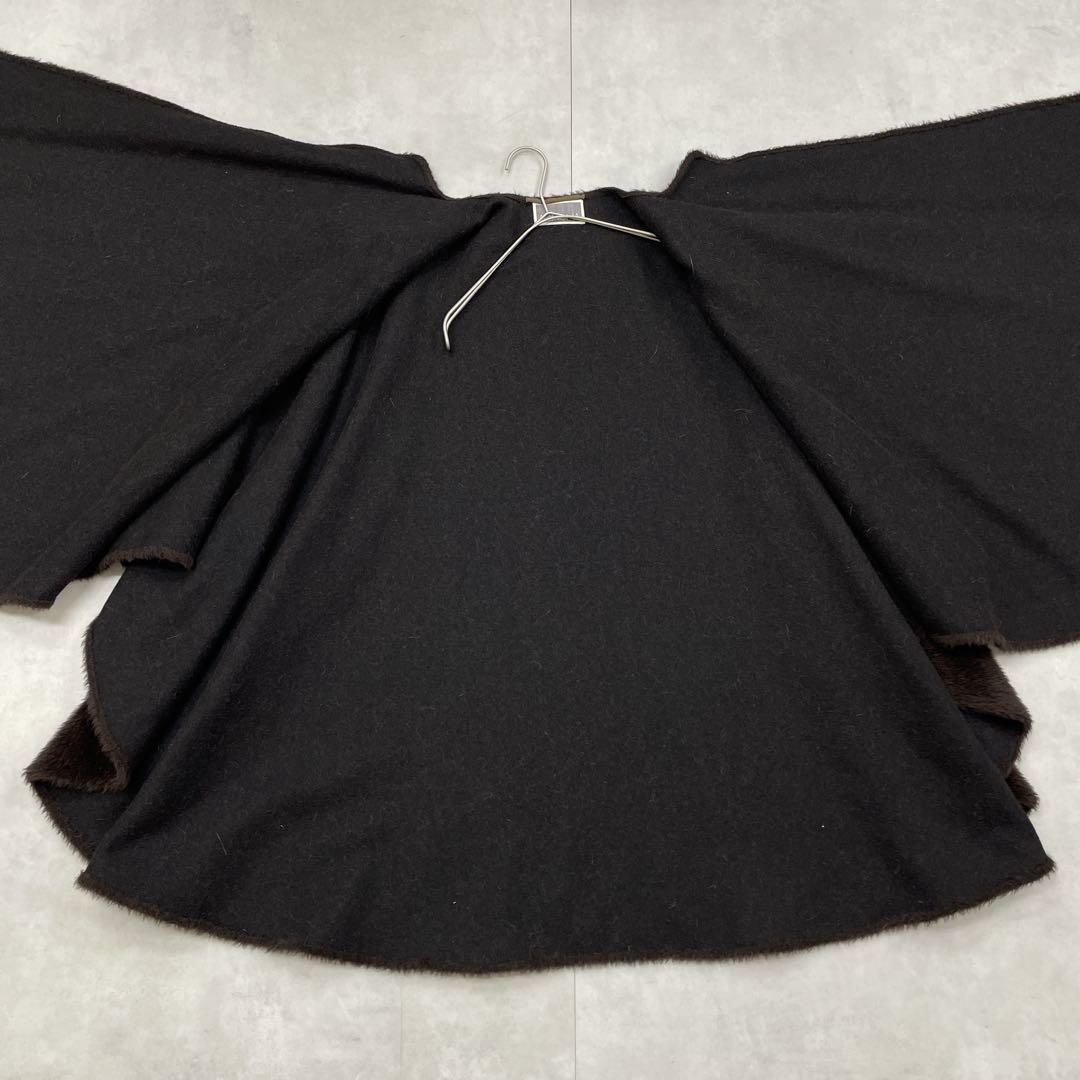 新作入荷!  AGNONA アニオナ ケープコート ポンチョ アルパカ シャギー ファー ブラウン MAX80％OFF。