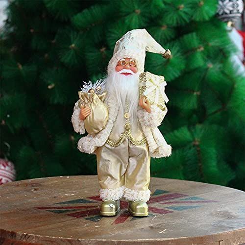 ホワイト クリスマス 飾り サンタ オーナメント サンタクロース 人形 ...
