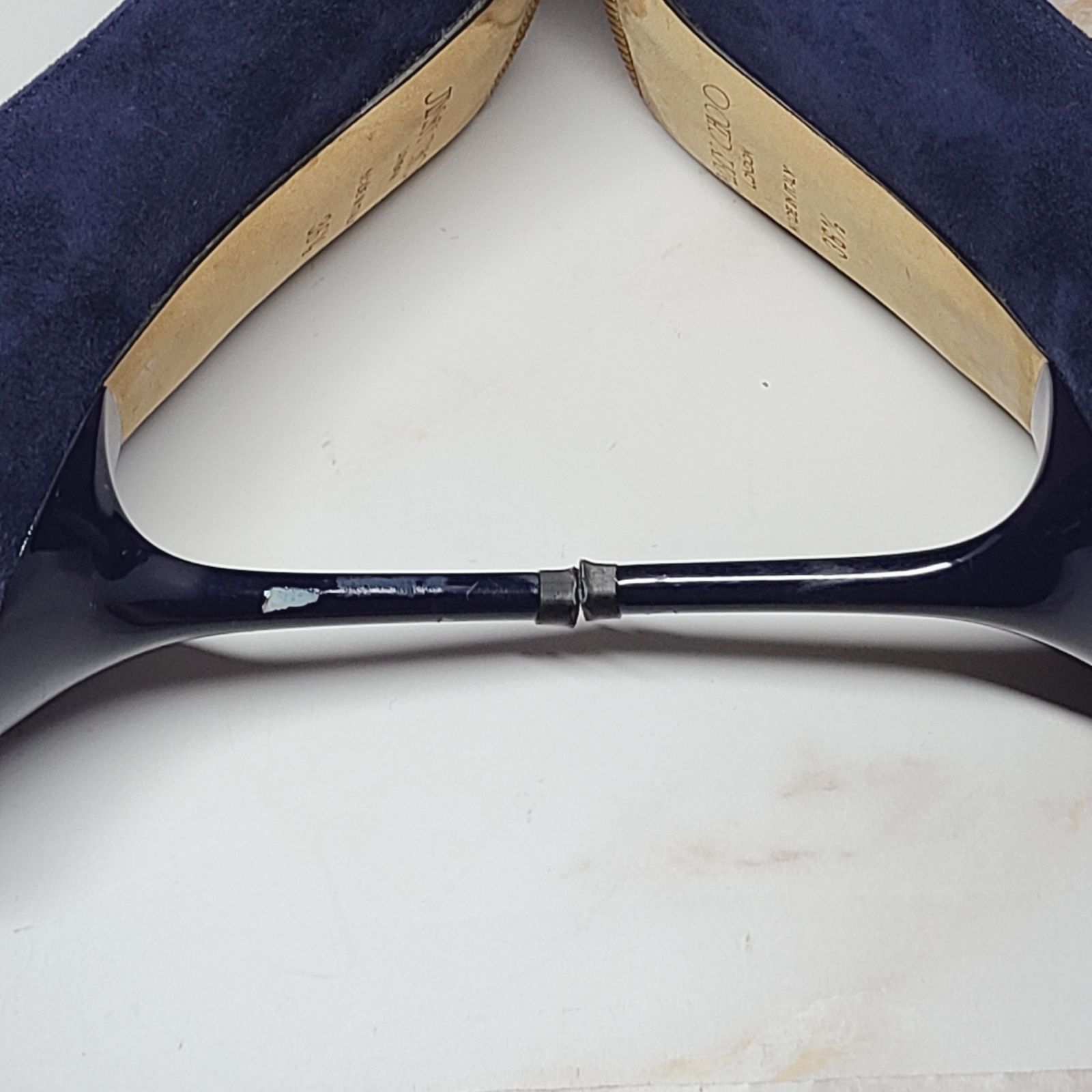 ジミーチュウ　パンプス　ポインテッドトゥ　スエード　ネイビー　ハイヒール　春 JIMMY CHOO ジミーチュウ パンプス 23.5cm ネイビー ハイヒール