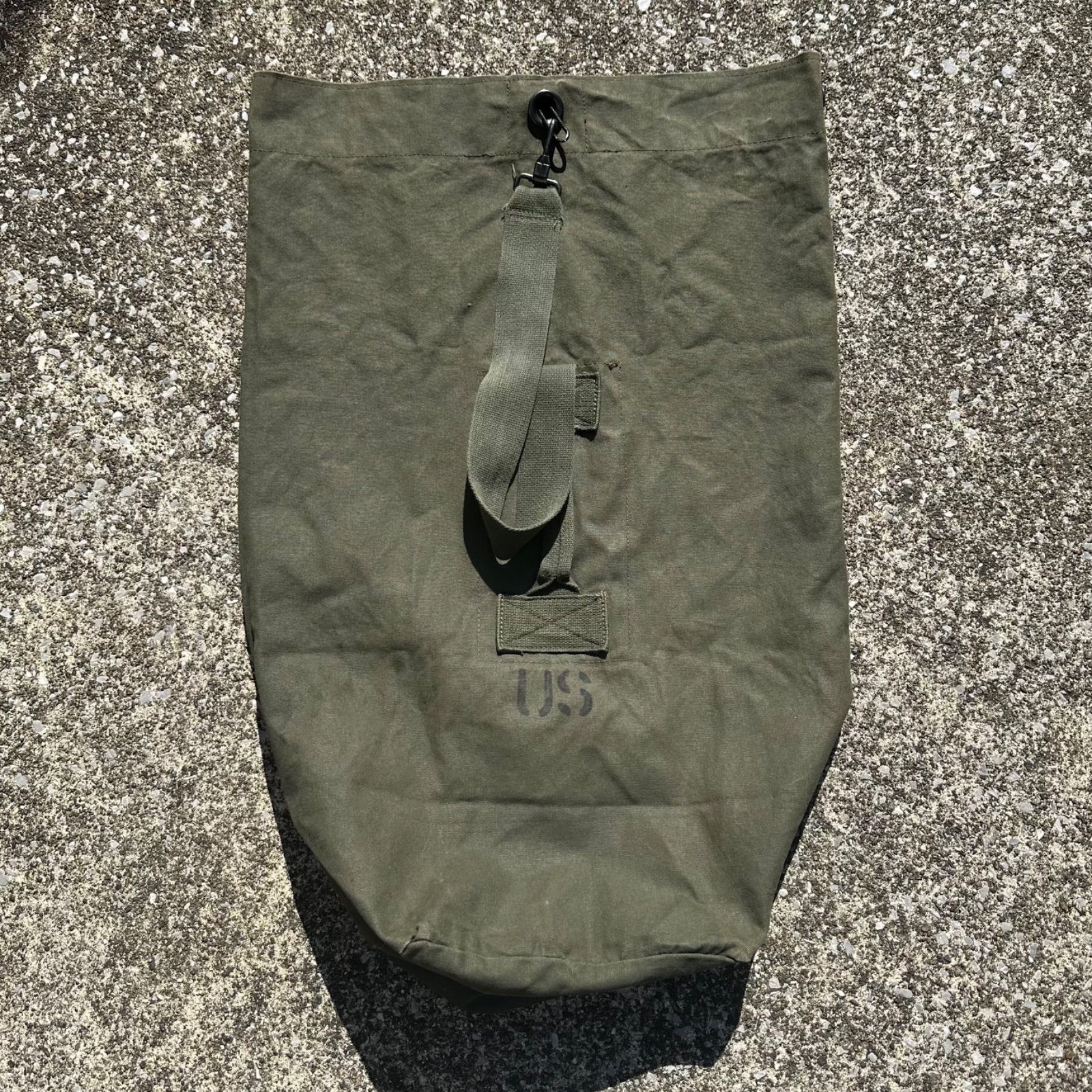 50s 60s US ARMY duffel bag stencil canvas