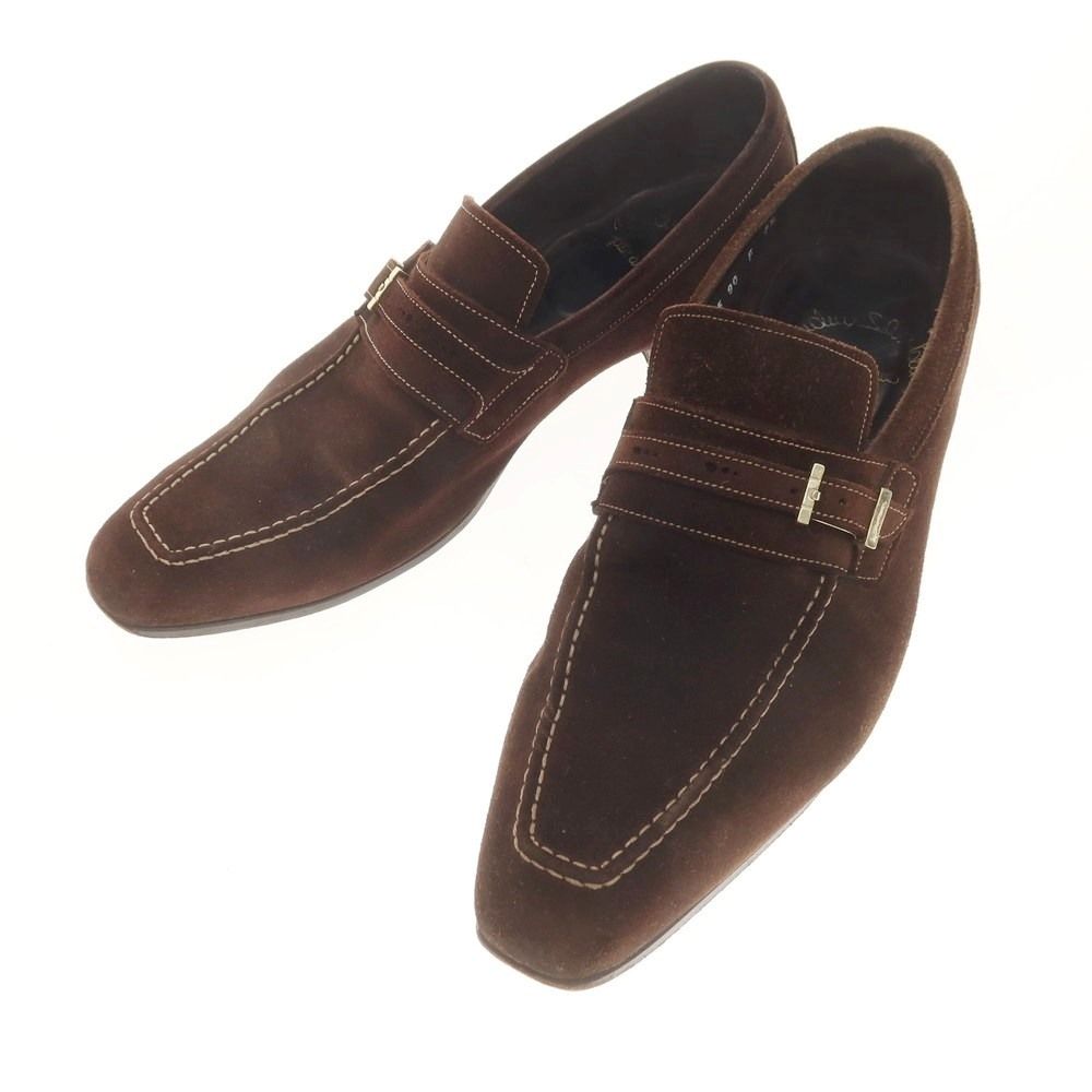 サントーニ×ビームス　スウェードローファー　ダークブラウン Santoni(サントーニ) スウェードローーファー ブラウン サイズ 8