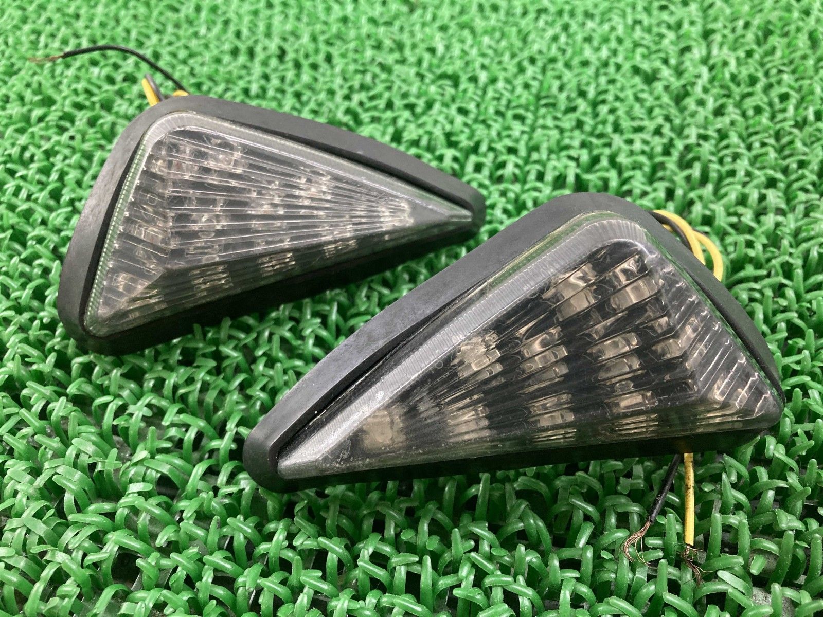 レプリカ エアロウインカー 左右 社外 中古 バイク 部品 LED カウルウインカー ロケットカウル ニンジャ GPZ CBR bZ