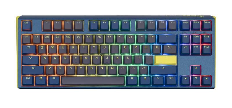 Ducky One 3 Daybreak TKL Hotswap RGB ダブルショット PBT Quack メカニカルキーボード Cherry MX シルバー