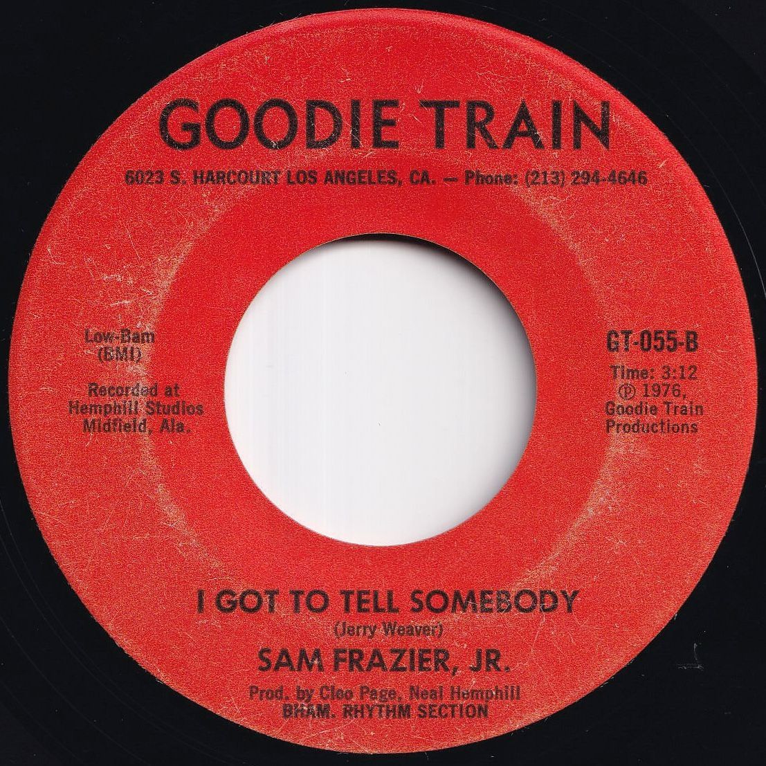 d*g様 レコード Sam Frazier, Jr. I Don't Want Another Love / I Got To Tell