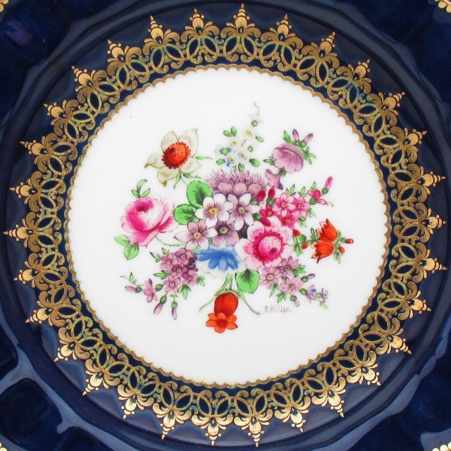 ロイヤルウースター　薔薇　金彩　プレート Royal