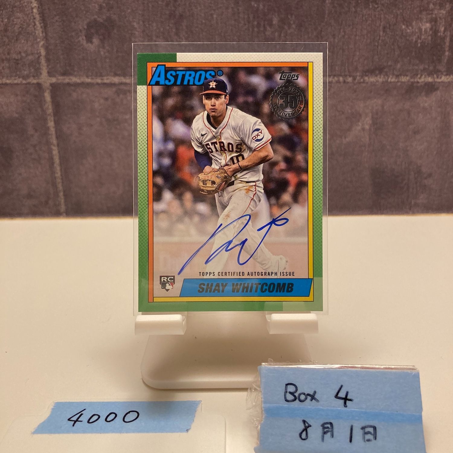 世界50枚限定！Topps WAYNE ROONEY 直筆サイン PSA7 直筆サイン】2025 topps series 2 ジョー・カーター - メルカリ