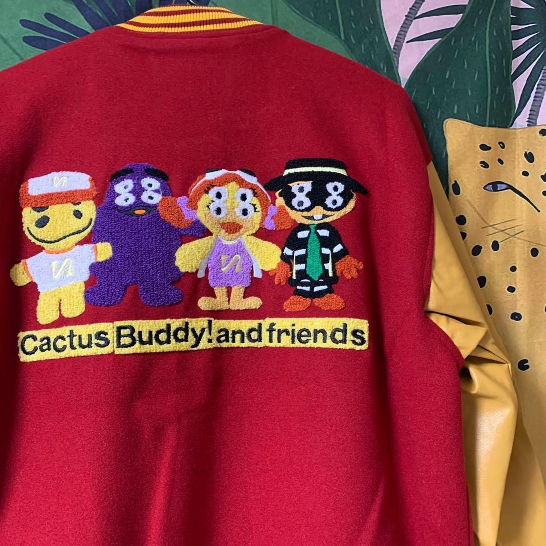 マック スタジャン ブルゾン DOPE 個性的 レッド 赤 ジャケット - メルカリ 