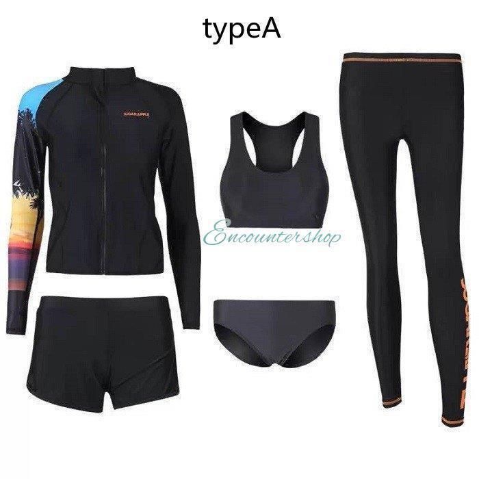  レディース ラッシュガード レディース水着 水着セット ブラックxz 0523 その他 マリンスポーツ