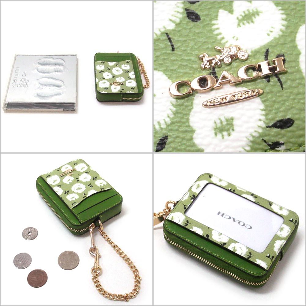 ♥ コーチ コインケース COACH アウトレット フローラル プリント 花柄 キャンバス ジップ カードケース 小銭入れ CBL79 IMUY3