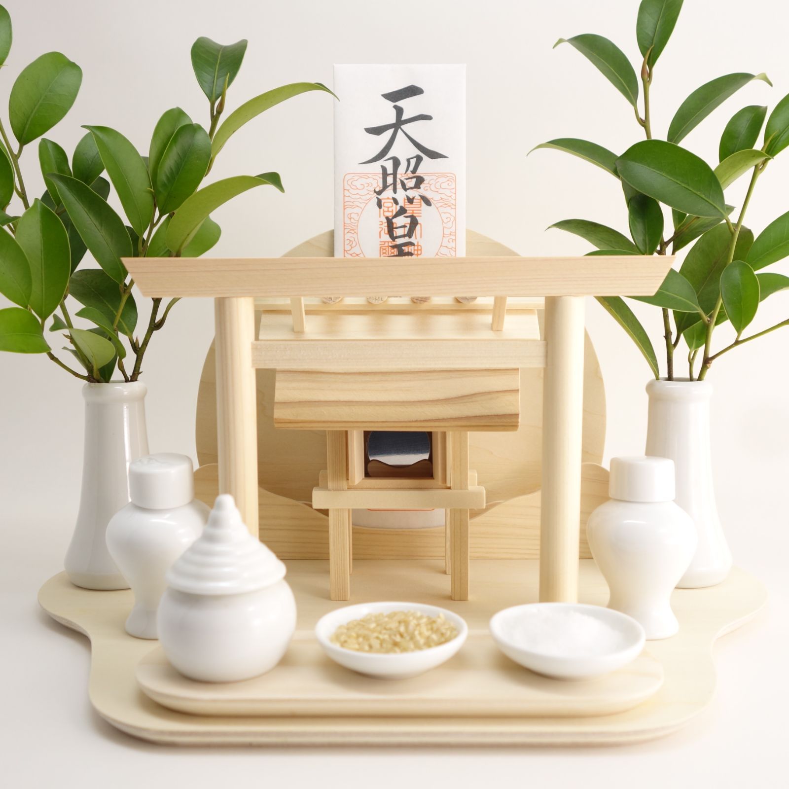 神棚《いせ》神具セット　置き専用　お札立て　御札立て