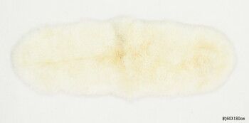 ムートンフリース 約60×130cm 長毛 厚手 M-511-F ホワイト