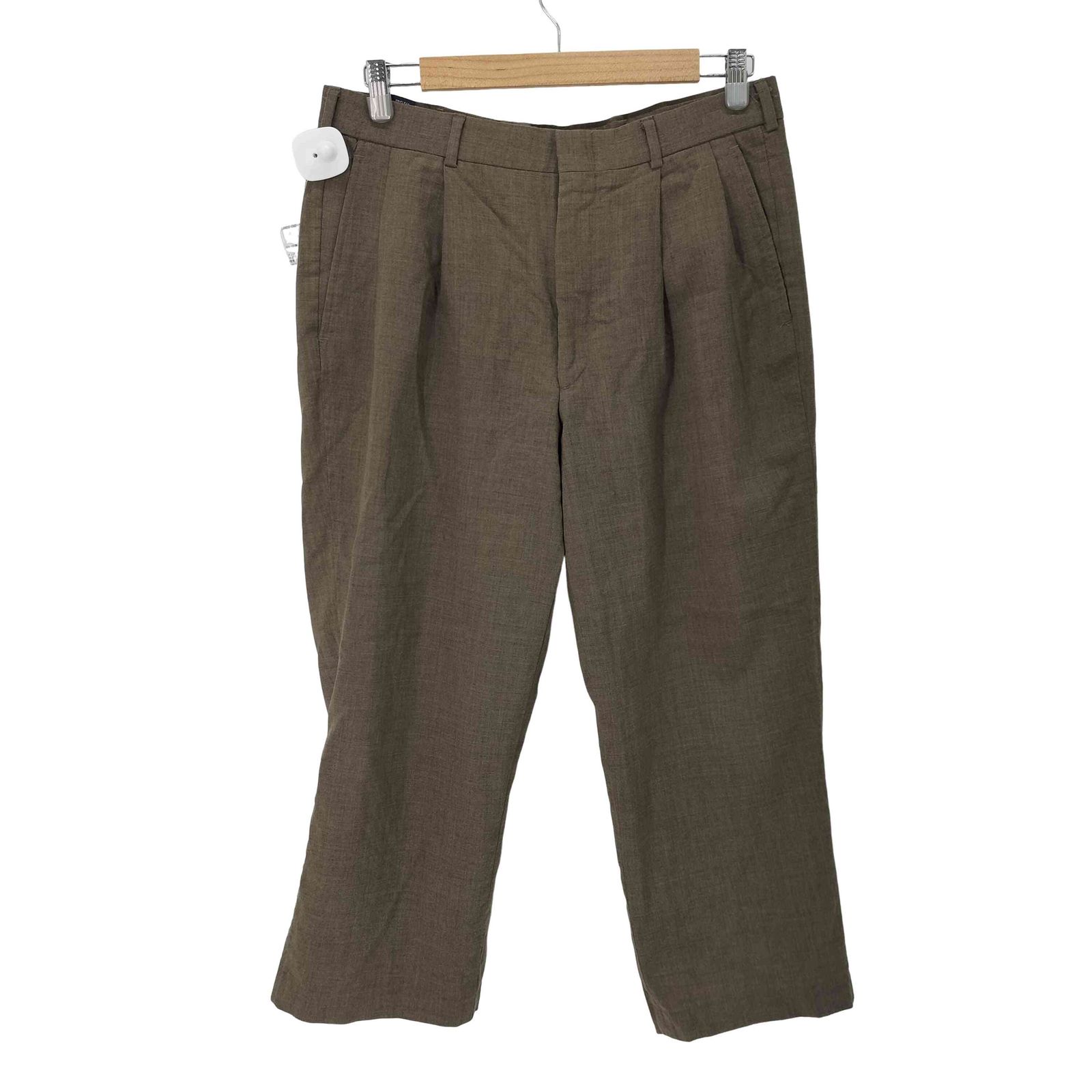90s USA製 LAND'S END 2タックワイドチノスラックス 37 白 90s USA製 LAND'S END 2タックワイドチノスラックス 37 白