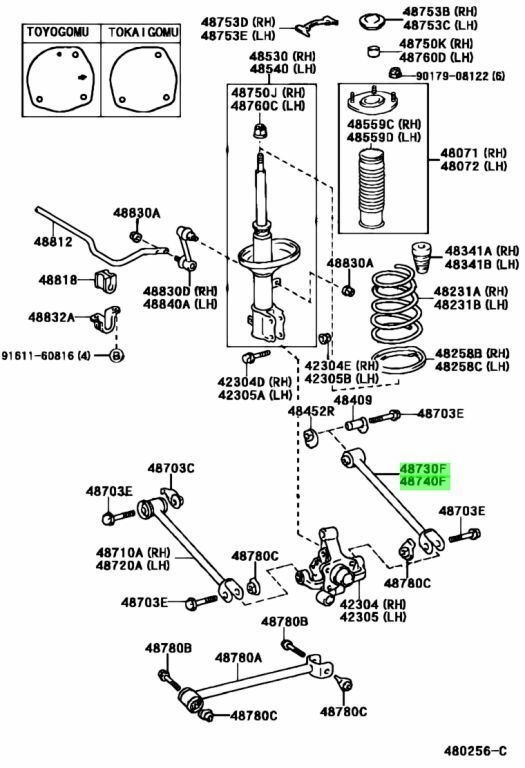 AE111 カローラレビン リア アーム 左右セット AK-0029804][R] H10 トヨタ カローラレビン 後期 AE111 BZ-R 6速