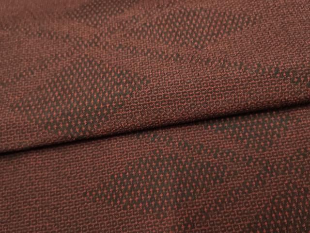 平和屋着物▽本塩沢　単衣　110亀甲　幾何学文　正絹　逸品　AAAS4934fy 平和屋着物▽本塩沢 単衣 110亀甲 幾何学文 正絹 逸品 AAAS4934fy