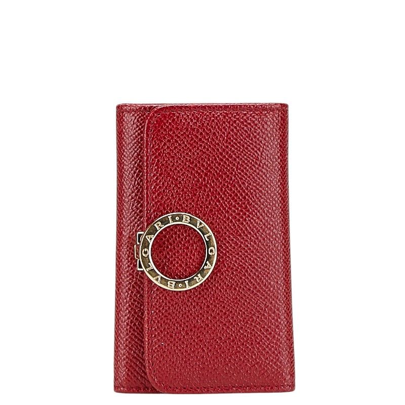 ブルガリ ブルガリブルガリ 6連 キーケース レッド レザー レディース BVLGARI 1-0203603