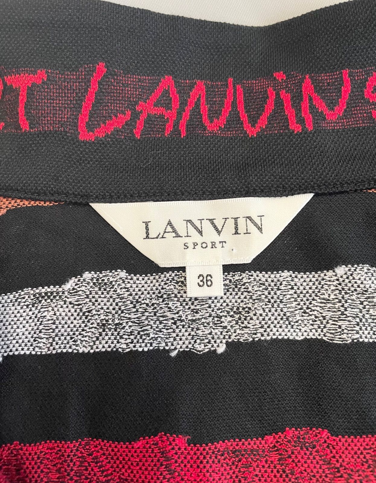 ランバンスポール ハーフジップアップ長袖シャツ吸汗速乾UV