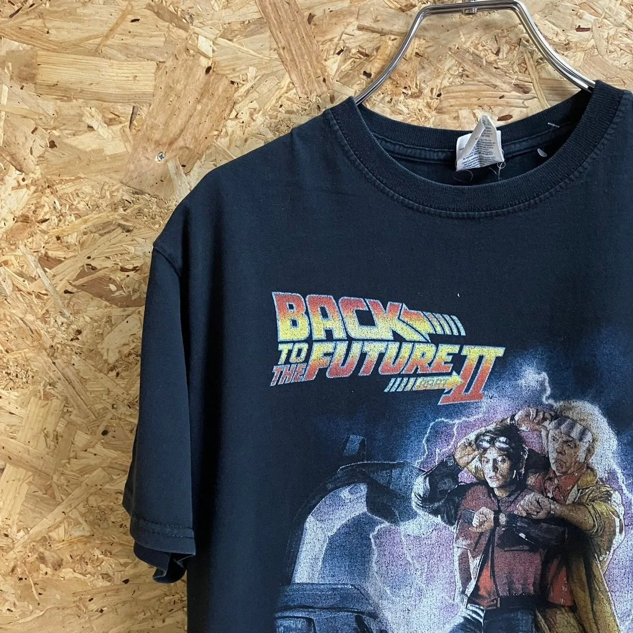 古着 90s バックトゥザフューチャー 映画 スウェット 黒 激レア 入手困難