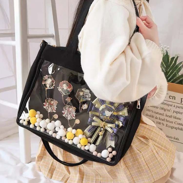 痛バッグ トートバッグ レディーストート A4 痛バ ショルダーバッグ