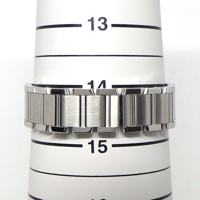 カルティエ Cartier 腕時計 タンクフランセーズ SM W4TA0008 ダイヤベゼル スクエア アイボリー 文字盤 SS クオーツアナログ 【箱・保付き】 【中古】 カルティエ Cartier 腕時計 タンクフランセーズ SM W4TA0008 ダイヤ