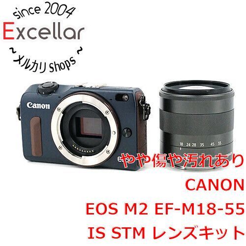 [bn:5] Canon製　EOS M2 EF-M18-55 IS STM レンズキット　ベイブルー