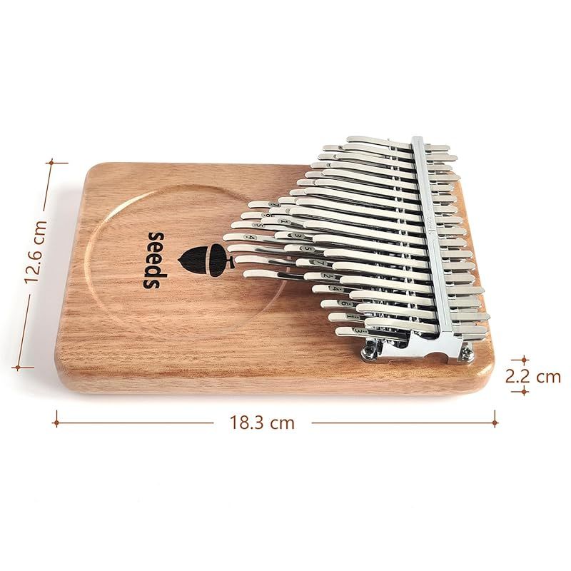 SEEDS カリンバ 24キー 2段式 チューニング用ハンマー 楽譜 ケース付き