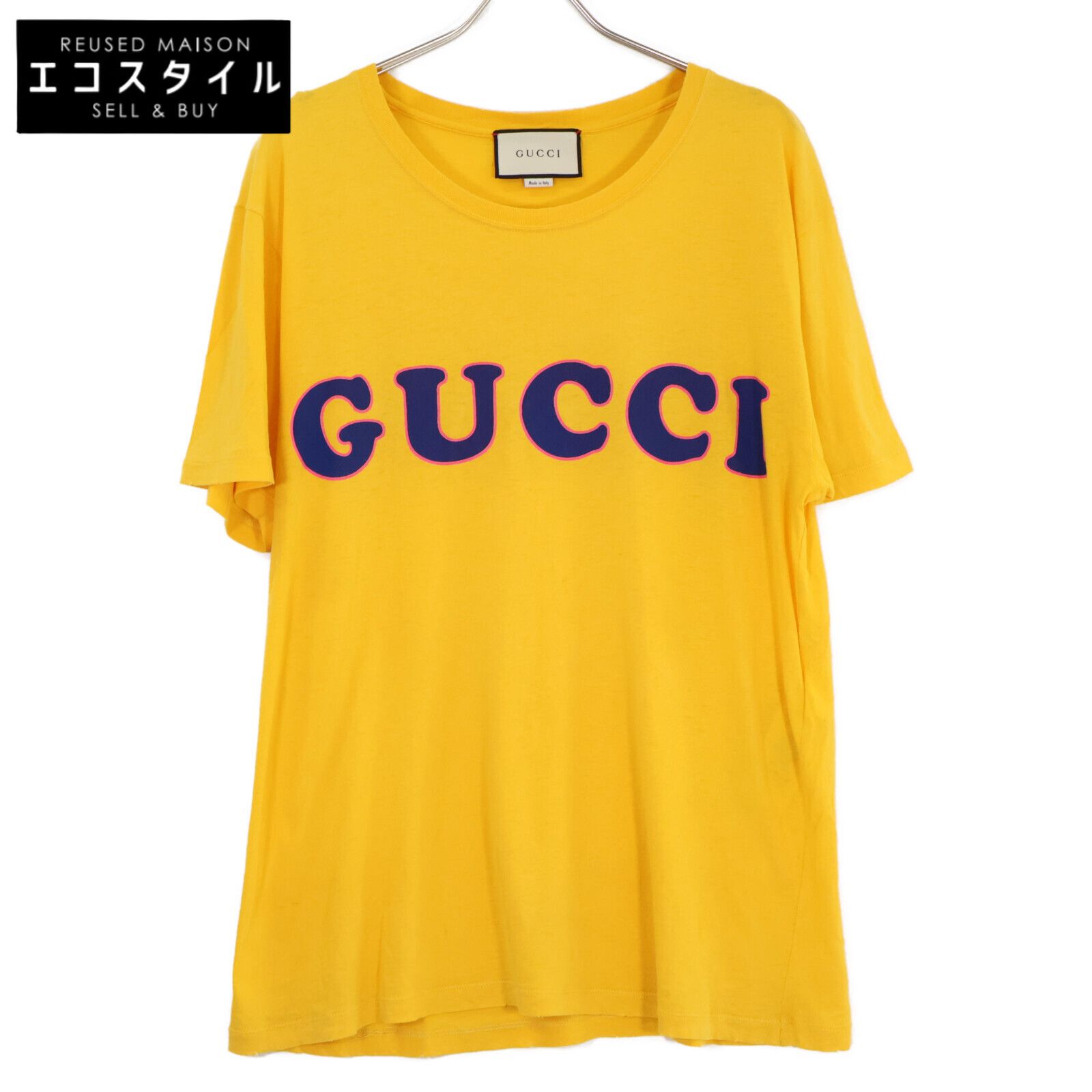 GUCCI グッチ 【国内正規】493117 ストア ロゴプリント 半袖T GUCCI グッチ 【国内正規】493117 ストア ロゴプリント 半袖T