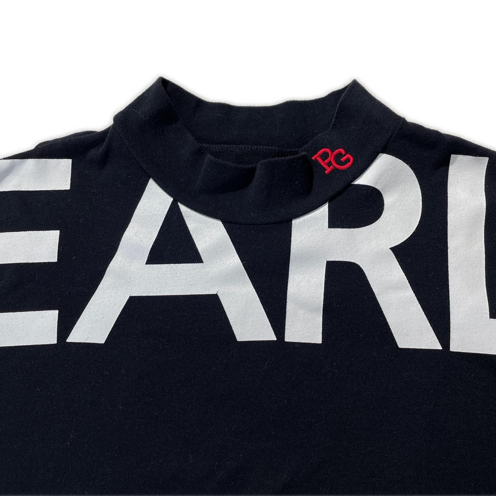 タイムセールも有。 メンズ パーリーゲイツ PEARLY GATES 半袖シャツ 5 L 黒 ブラック モックネック 人気アイテムが再入荷！