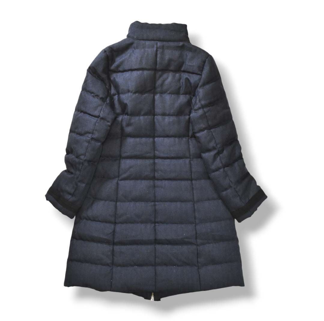 LANVIN en bleu ロングダウン ファー付未使用【美品】
