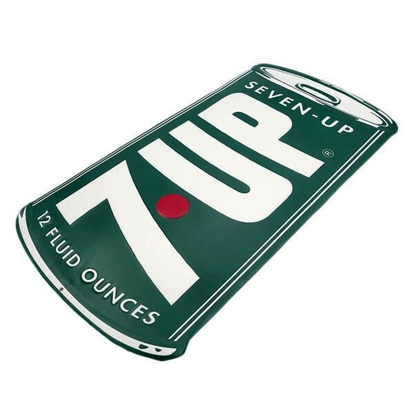 アメリカン エンボス メタルサイン 7UP CAN セブンアップ アメリカン