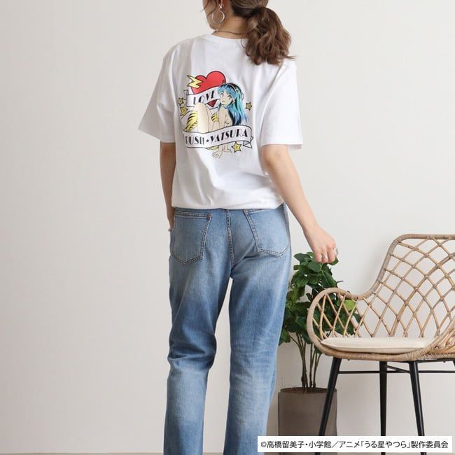うる星やつら プリント 半袖 Tシャツ 漫画 ラムちゃん 大人 ユニ