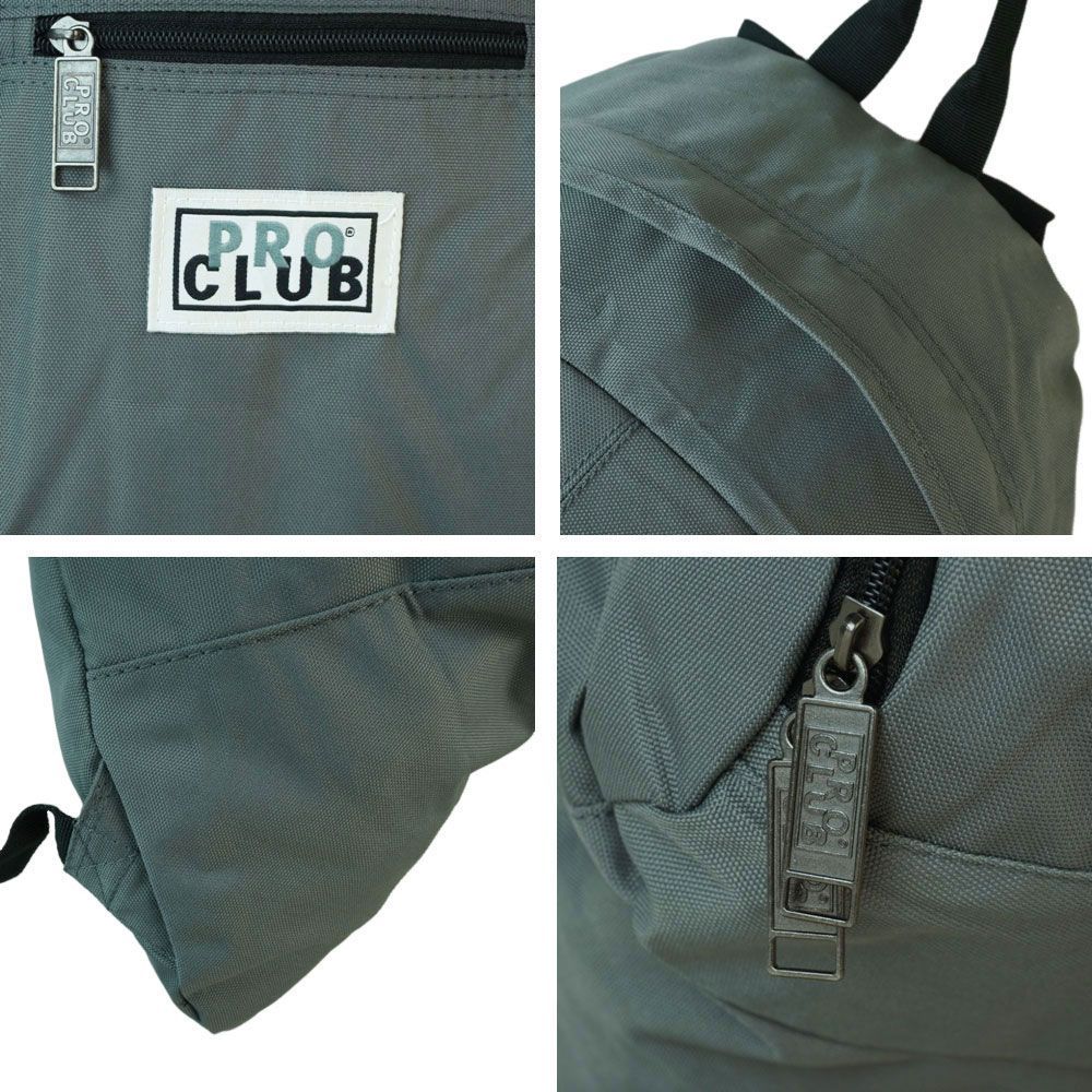 グレー新品PROCLUBプロクラブ特大バッグパックリュックデイパックショルダー鞄 PRO CLUB プロクラブ バックパック BACKPACK 04PC0801 ブランド ロゴ