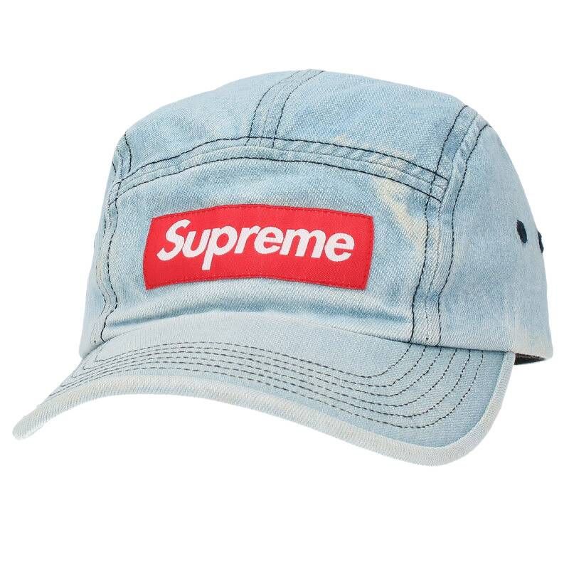 シュプリーム Denim Camp Cap ボックスロゴデニムキャンプキャップ帽子