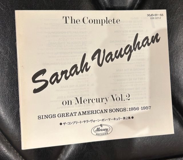5CD】「ザ・コンプリート・サラ・ヴォーン オン・マーキュリー Vol.2 