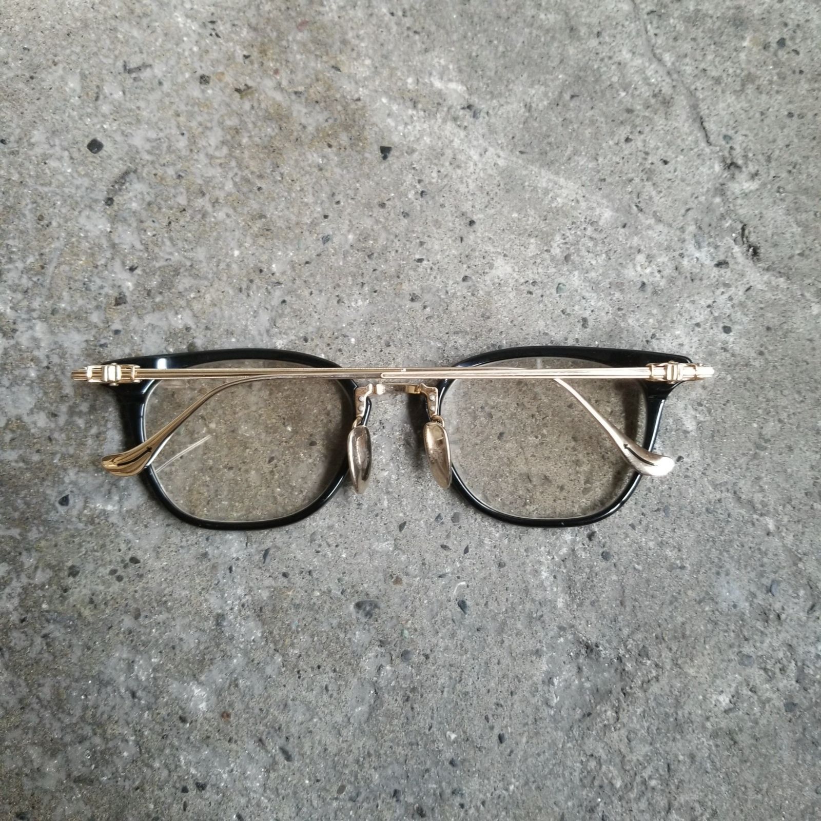CHROME HEARTS SHAGASS クロムハーツ ブラック ゴールド 眼鏡 51