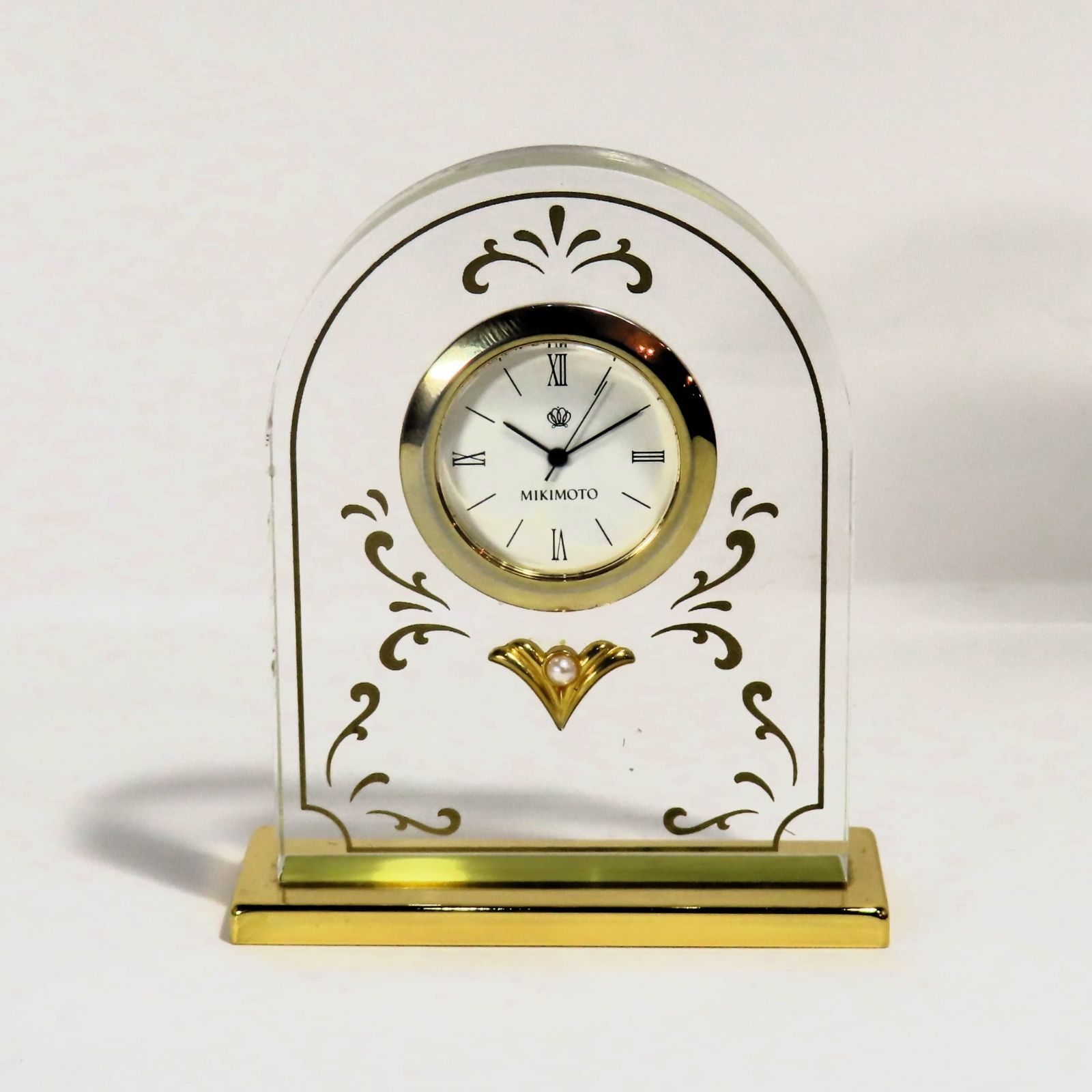 ミキモト 置き時計 品質保証 - インテリア時計