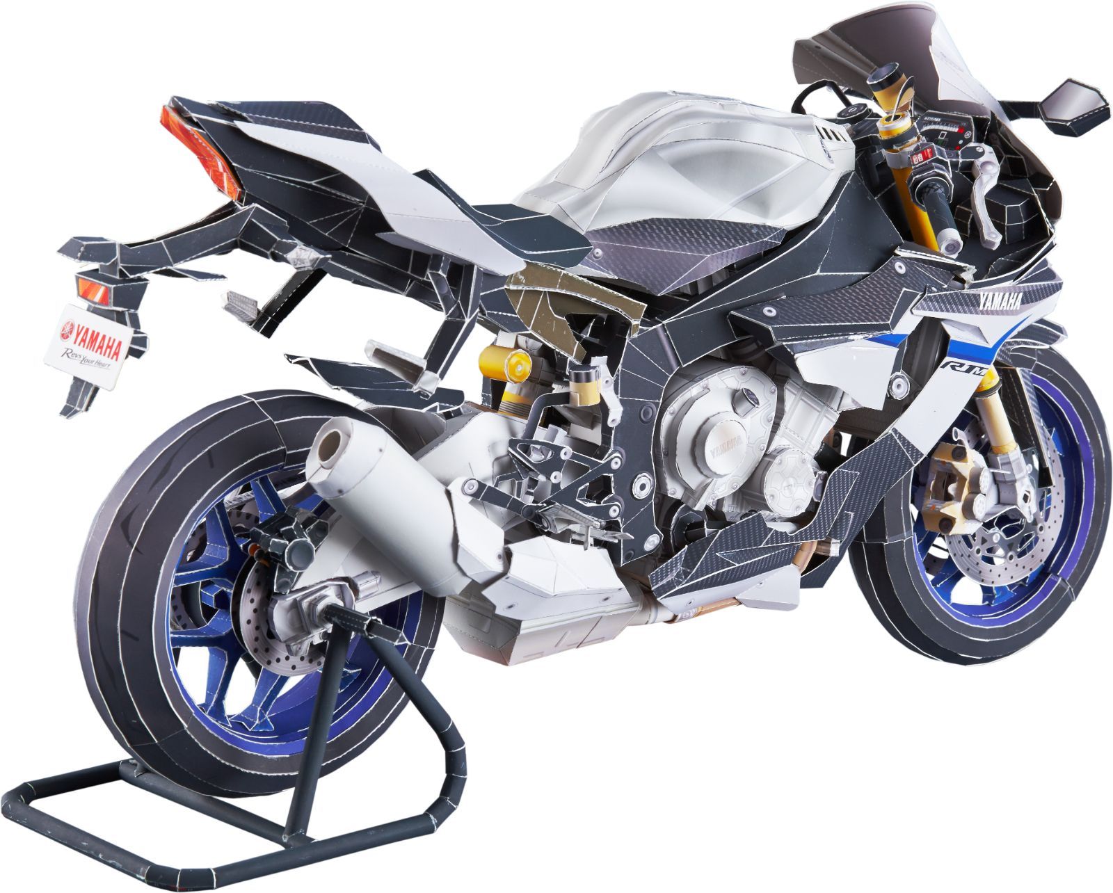 超精密バイクペーパークラフトヤマハ_YZF-R1M_2台セットキャンペーン - メルカリ