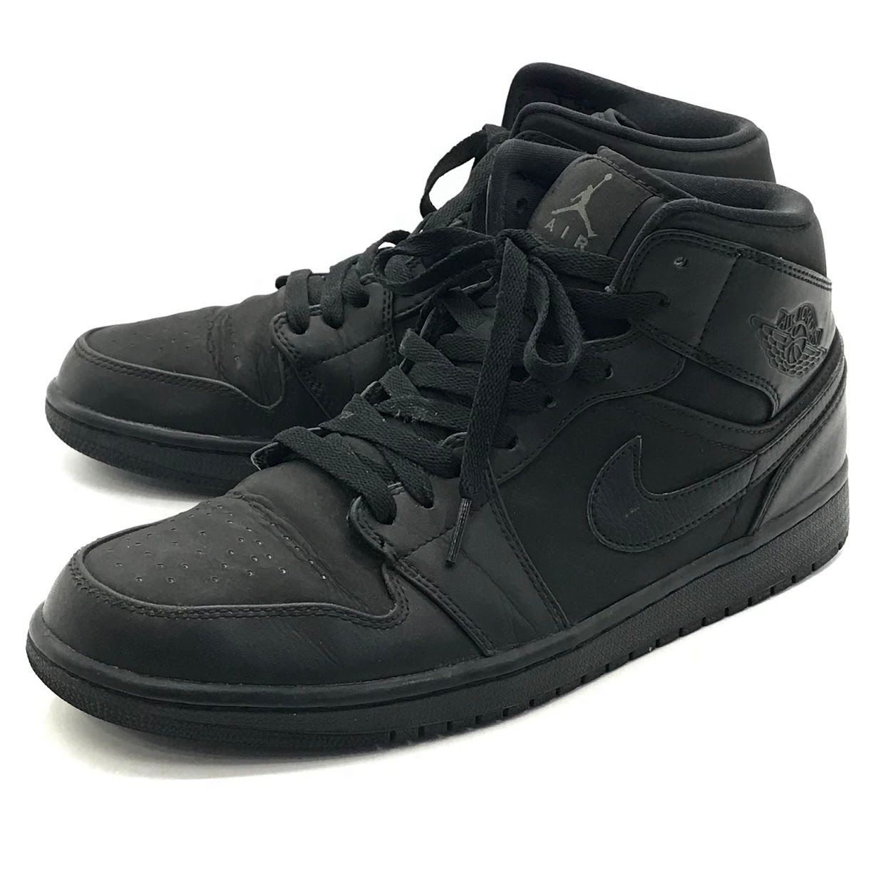 倉吉店 NIKE | ナイキ スニーカー AIR JORDAN 1 MID TRIPLE BLACK エアジョーダン1 554724-011 ブラック 28cm 126