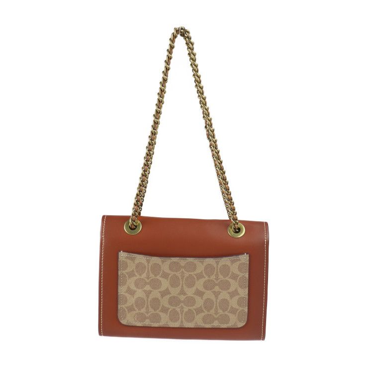COACH ショルダーバッグ 6023 COACH コーチ パーカー ショルダーバッグ 30585 PVC レザー ベージュ