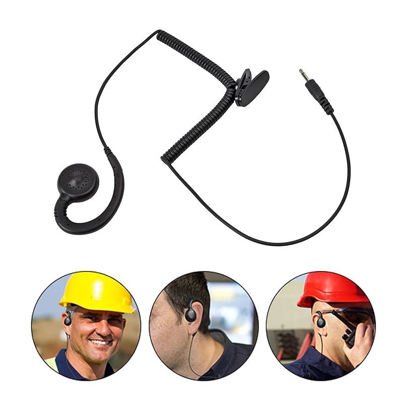 無線機イヤホン 耳を塞がず