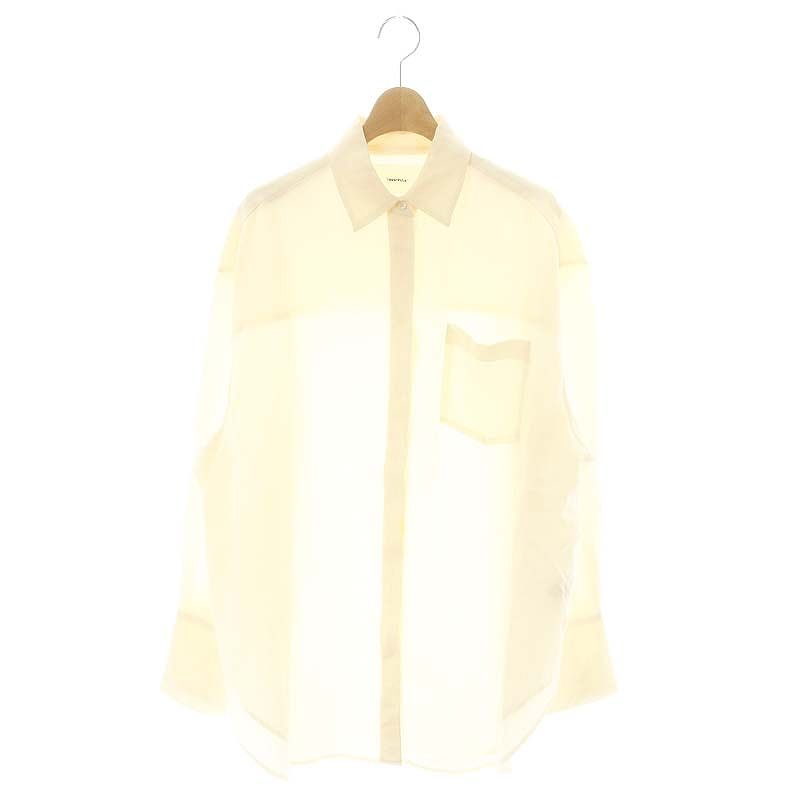 美品◎TODAYFUL トゥデイフル アイボリー　クリーム　シャツ トゥデイフル TODAYFUL 23SS Silky Pocket Shirts シャツ 長袖 F