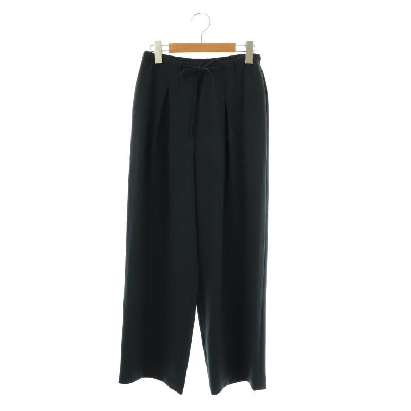 セオリー Theory 25SS Admiral Crepe Pleated Pant プルオンパンツ ワイドパンツ イージー XX0 ネイビー |DF OS SH