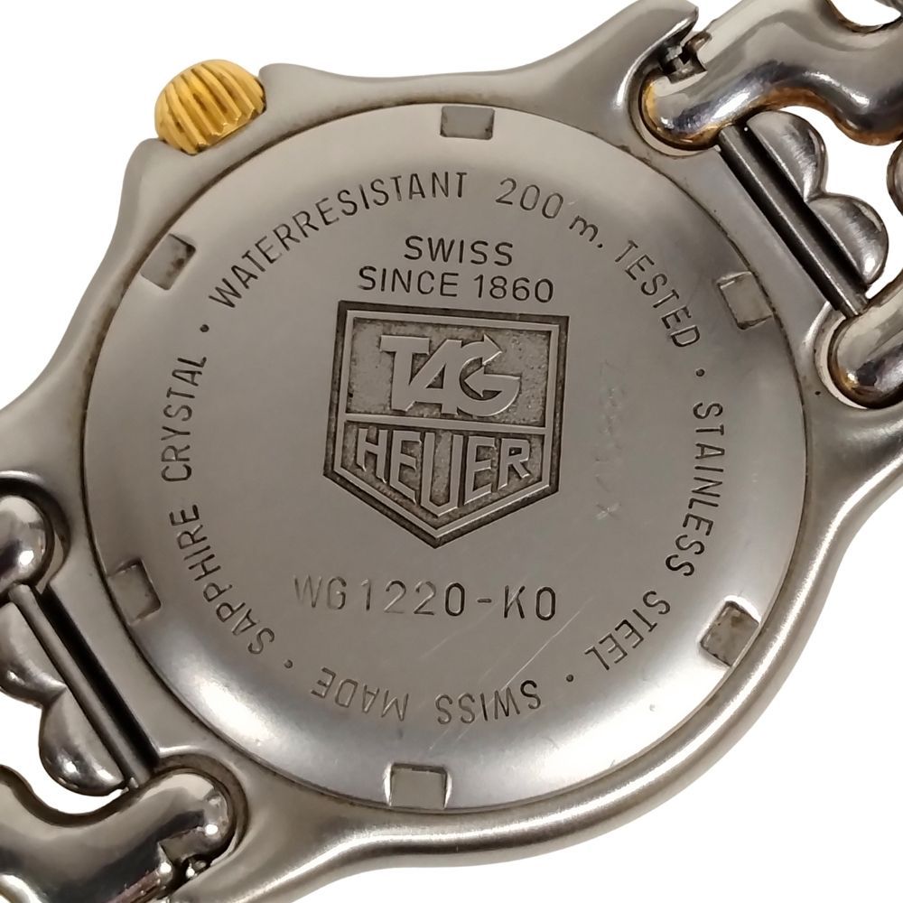 【ジャンク品】TAG Heuer タグホイヤーWG1220-K0 ※要部品交換 TAG HEUER(タグホイヤー)WG1220-KOセルシリーズの電池交換