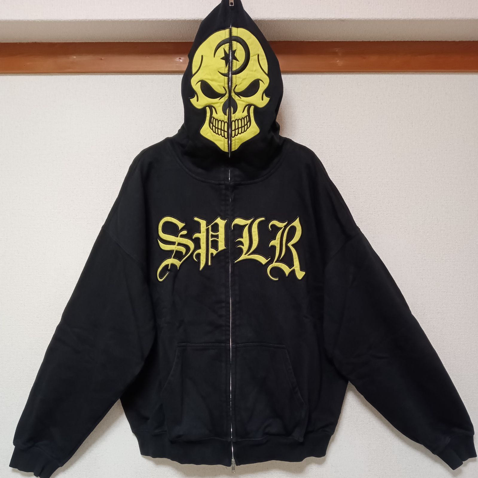 Supplier x ECOSYS コラボスカルパーカー 美品SUPPLIER×ECOSYSコラボジップパーカーSKULLスカルサプライヤー