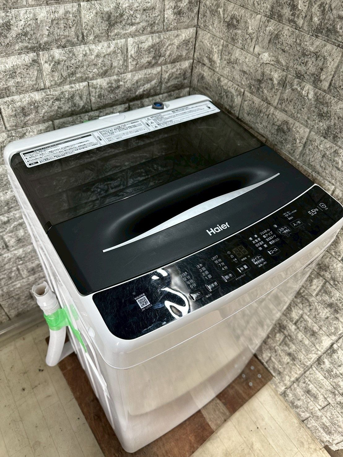 大阪送料無料★3か月保障★洗濯機★ハイアール★2022★JW-U55A★S765 大阪送料無料☆3か月保障付き☆洗濯機☆ハイアール☆5.5kg☆2022年☆JW